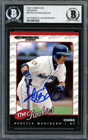 ICHIRO SUZUKI AUTOGRAPHED 2001 DONRUSS ROOKIE