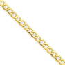 14k Gold 2.5 mm Semi-Solid Curb