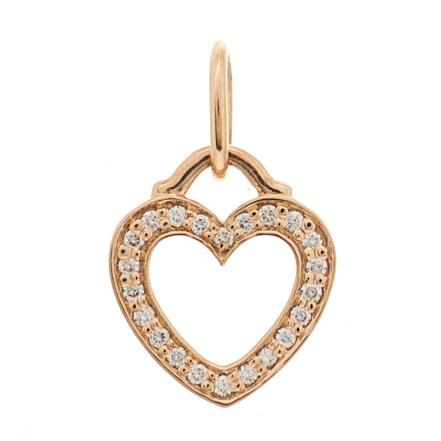 Tiffany 18K Rose Gold Diamond Sentimental: Tiffany 18K Rose Gold Diamond Sentimental Heart Pendant Brand: TIFFANY Condition: Excellent Condition Details: Hardware: Faint scratch(es), , Box, Pouch, Due to grading limitations imposed by mounted 