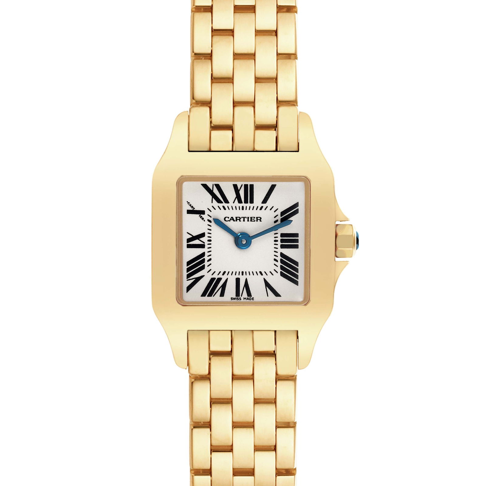 Cartier Santos Demoiselle Yellow Gold Silver: Cartier Santos Demoiselle Yellow Gold Silver Dial Ladies Watch SKU no: RBJ67683 Brand: Cartier Model Name: Cartier Santos Demoiselle Yellow Gold Silver Dial Ladies Watch W25063X9 Model Number: W25063X