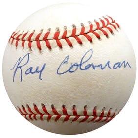Ray Coleman Autographed AL Baseball St.