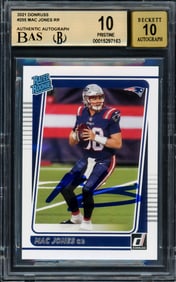 Mac Jones 2021 Donruss RC BGS