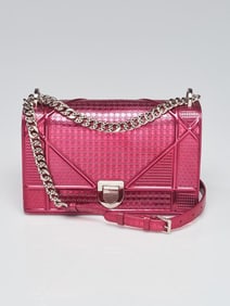 Christian Dior Metallic Pink Leather Micro