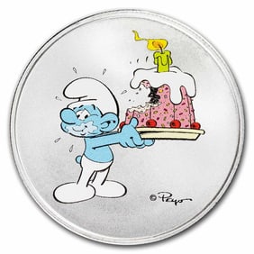 Smurfs Happy Birthday 1 oz Colorized