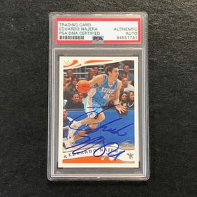 2005-06 Topps #178 Eduardo Najera Signed