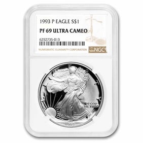 1993-P Proof American Silver Eagle PF-69