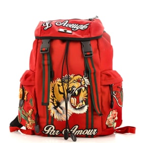 Gucci Techpack Backpack Embroidered Techno Canvas