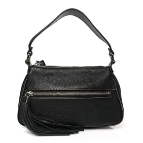 Chanel Grained Calfskin Tassel Shoulder Bag