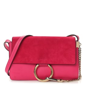 Chloe Suede Calfskin Small Faye Shoulder