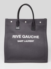 Yves Saint Laurent Grey Canvas Rive