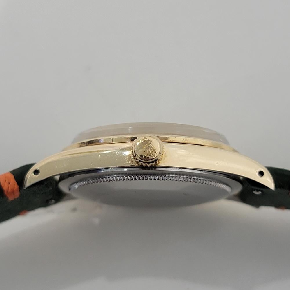 Mens Rolex Oyster Perpetual Ref 1014 34mm Gold Capped Automatic 1960s RA445: Mens Rolex Oyster Perpetual Ref 1014 34mm Gold Capped Automatic 1960s RA445 Brand: Rolex Case Material: Gold Plate, Stainless Steel Movement: Automatic Case Dimensions: Width: 1.34 in (34 mm) Place of