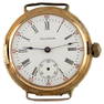 Antique 1900s Waltham 14k Gold Combination Open Face Pocket/Wrist Watch