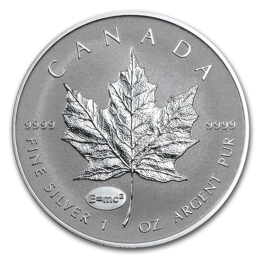 2015 Canada 1 oz Silver Maple Leaf Einstein Privy Reverse Proof: 2015 Canada 1 oz Silver Maple Leaf Einstein Privy Reverse Proof SKU no: RBJ90637 Year: 2015 Grade: Proof Grade Service: None Denomination: 1 Dollar Mint Mark: RCM (Not Shown) Metal Conten