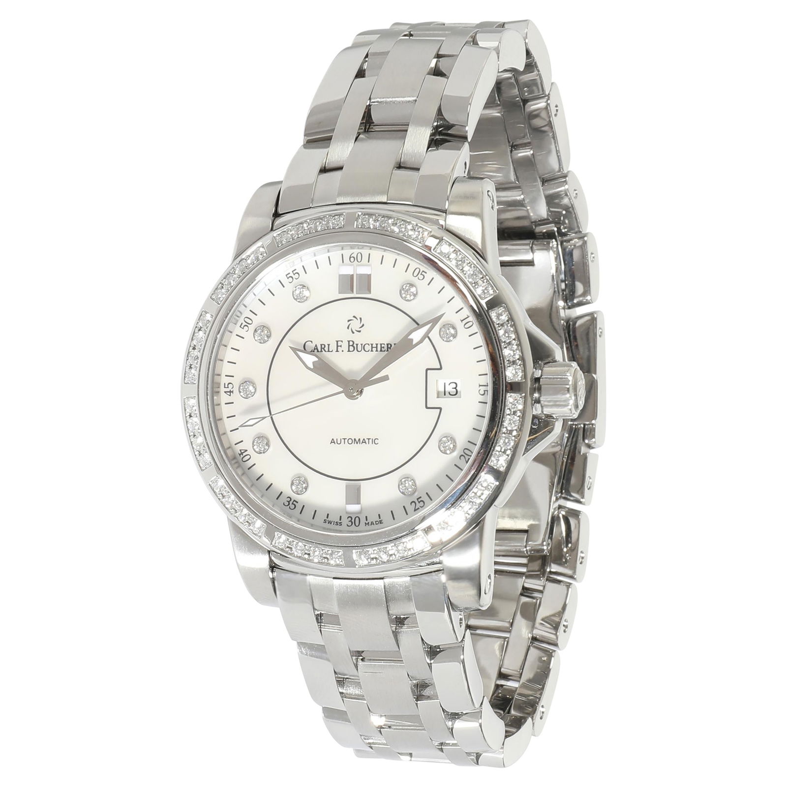 Carl F. Bucherer Patravi Autodate 00.10617.08.77.31 Unisex Watch in Stainless S: Carl F. Bucherer Patravi Autodate 00.10617.08.77.31 Unisex Watch in Stainless S Brand: Carl F. Bucherer Case Material: Stainless Steel Period: 21st Century Date of Manufacture: 21st Century Condition: