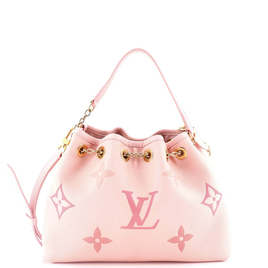 Louis Vuitton Summer Bundle Bag By The Pool Monogram Empreinte Giant: Louis Vuitton Summer Bundle Bag By The Pool Monogram Empreinte Giant ,br> Exterior Color: Pink Interior Color: Pink Exterior Material: Leather Interior Material: Microfiber Hardware Color: Gold Access