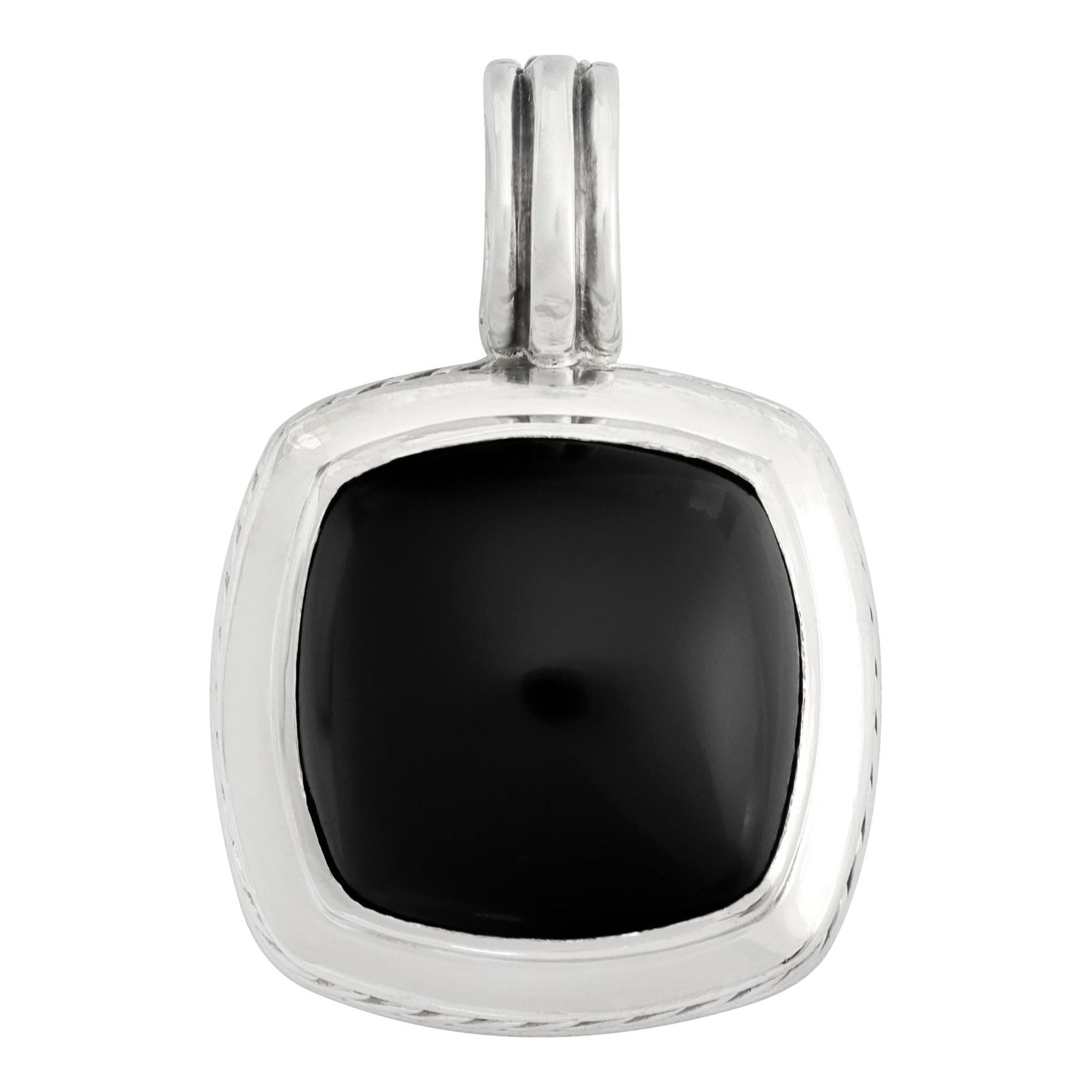 David Yurman Albion Collection enhancer pendant in sterling silver pendant: David Yurman Albion Collection enhancer pendant in sterling silver pendant Brand: David Yurman Gender: Unisex Metal(s) / Material(s): Sterling Silver Item Weight: 9.30 pwt David Yurman Albion Collecti