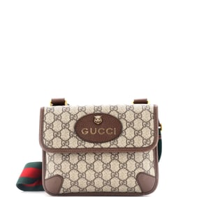 Gucci Neo Vintage Flap Messenger GG Coated Canvas Small