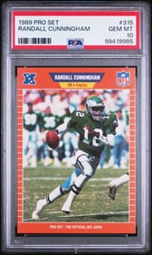 graded 1989 pro set randall cunningham