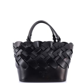 Prada Tress Tote Leather Small