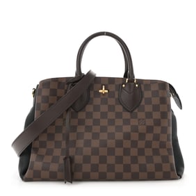 Louis Vuitton Cuir Taurillon Damier Ebene Normandy Black