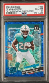 graded 2023 donruss devon achane #365