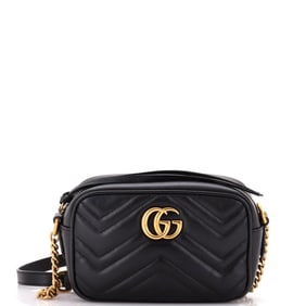 Gucci GG Marmont Shoulder Bag Matelasse Leather Mini