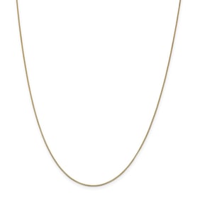 14k Yellow Gold .7 mm Box Chain - 22 in.
