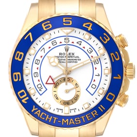 Rolex Yachtmaster II Regatta Chronograph Yellow Gold Watch 116688 Box Card