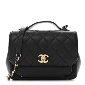 Chanel Caviar Quilted Small Business Affinity Flap Black