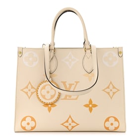 Louis Vuitton Empreinte Monogram Giant By The Pool Onthego MM Cream Saffron