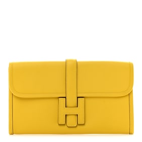 Hermes Swift Jige Elan 29 Clutch Jaune De Naples