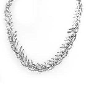 6.0 ctw Certified VS/SI Diamond Necklace 14k White Gold