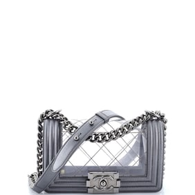 Chanel Boy Flap Bag Quilted PVC and Calfskin Small