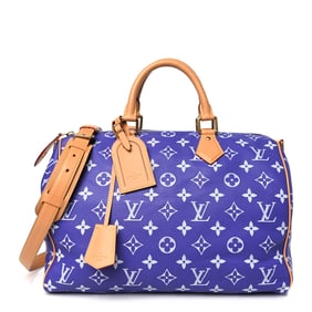 Louis Vuitton Calfskin Monogram Speedy P9 Bandouliere 40 Purple