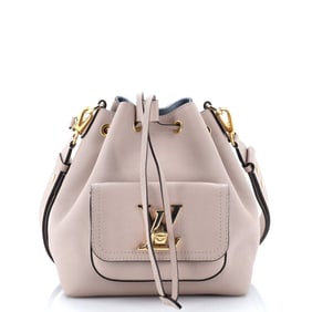 Louis Vuitton Lockme Pocket Bucket Bag Leather