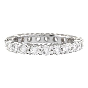 2.00 CTW Diamond Eternity Ring 14K White Gold