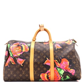 Louis Vuitton Keepall Bag Limited Edition Monogram Roses 50