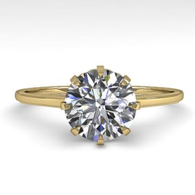 1.50 ctw Certified VS/SI Diamond Engagment Ring 18k Yellow Gold