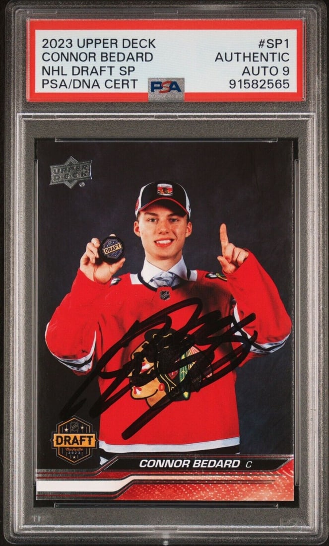 connor bedard signed 2023-24 upper deck: connor bedard signed 2023-24 upper deck series 1 draft sp1 rookie auto PSA/DNA CONNOR BEDARD SIGNED 2023-24 UPPER DECK SERIES 1 DRAFT SP1 ROOKIE AUTO PSA/DNA SKU no: RBJ8205682344024 Guidelines for Bi