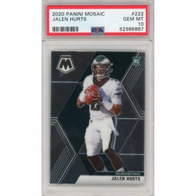Graded 2020 Panini Mosaic JALEN HURTS
