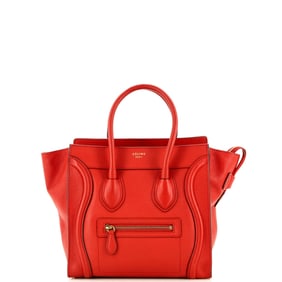 Celine Luggage Bag Smooth Leather Micro