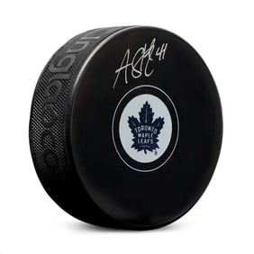 anthony stolarz autographed toronto maple leafs