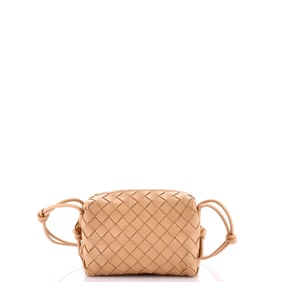 Bottega Veneta Loop Crossbody Bag Intrecciato Nappa Small