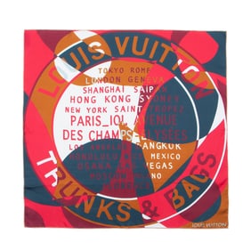 Louis Vuitton Silk Cities Trunk and Bags 70cm Scarf