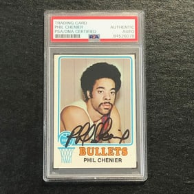 1973-74 topps #113 phil chenier signed