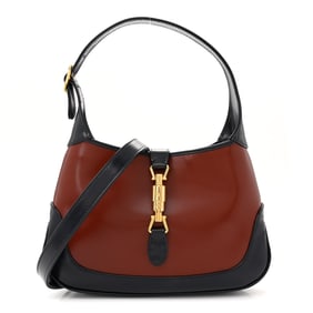Gucci Boarded Dyana Lux Calfskin Bi-Color Small Jackie 1961 Hobo Mineral Red Blue
