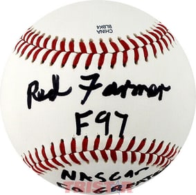 Red Farmer Signed Autographed SL Baseball