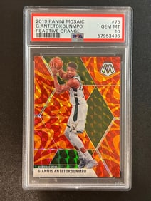 2019-20 panini mosaic #75 giannis antetokounmpo