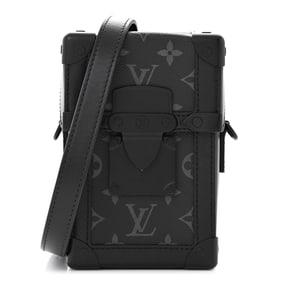 Louis Vuitton Monogram Eclipse Vertical Trunk Wearable Wallet Black