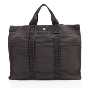Hermes Vintage Canvas Herline MM Tote